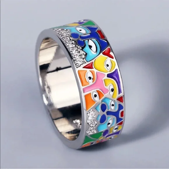 New 925 Silver Cubic Zirconia Ring - Picture 1 of 5